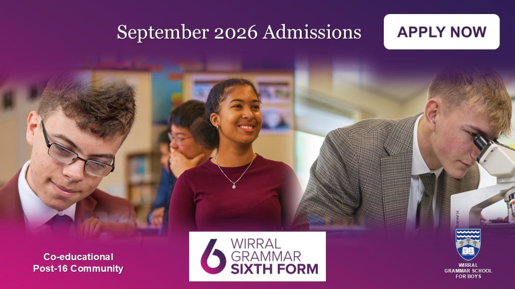 Apply now to the best sixth form in the Wirral